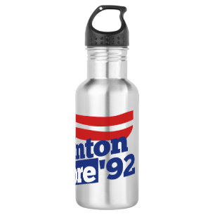 Bouteille D'eau Clinton Gore 92 rétro 90s Bill Clinton al gore