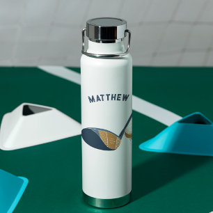 Bouteille D'eau Club de golf et balle Golfeurs personnalisés Nom