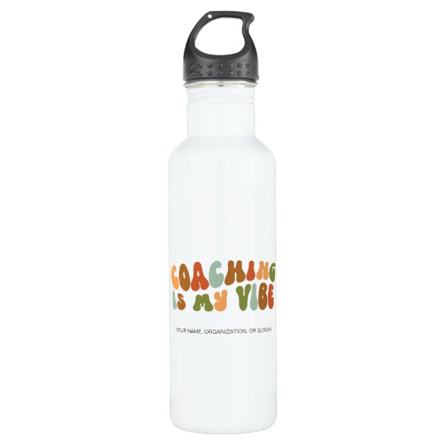 Bouteille D'eau Coaching super et rétro est My Vibe, Coach (Devant)