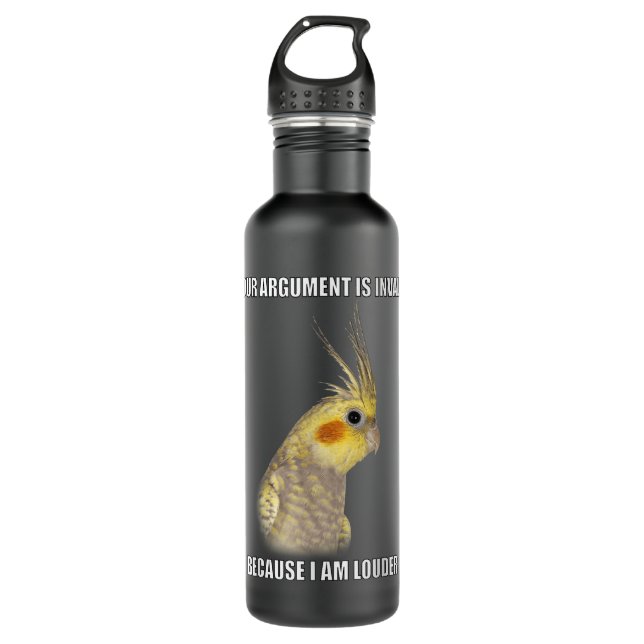 Bouteille D'eau COCKATIEL Birds Drôle Cockatiels Design (Devant)