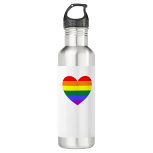 Bouteille D'eau Coeur arc-en-ciel du Gay pride LGBT