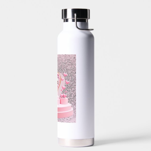 Bouteille D'eau Coeur d'amour (Gauche)