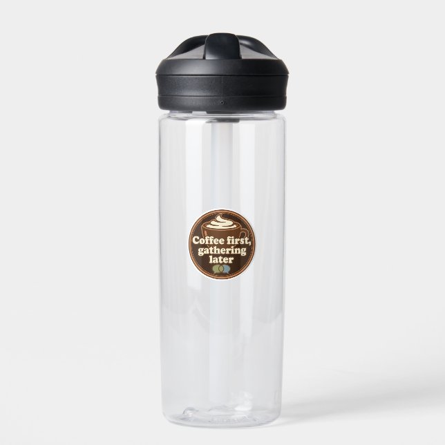 Bouteille D'eau Coffee Lover Daily Ritual Sticker (Extérieur)