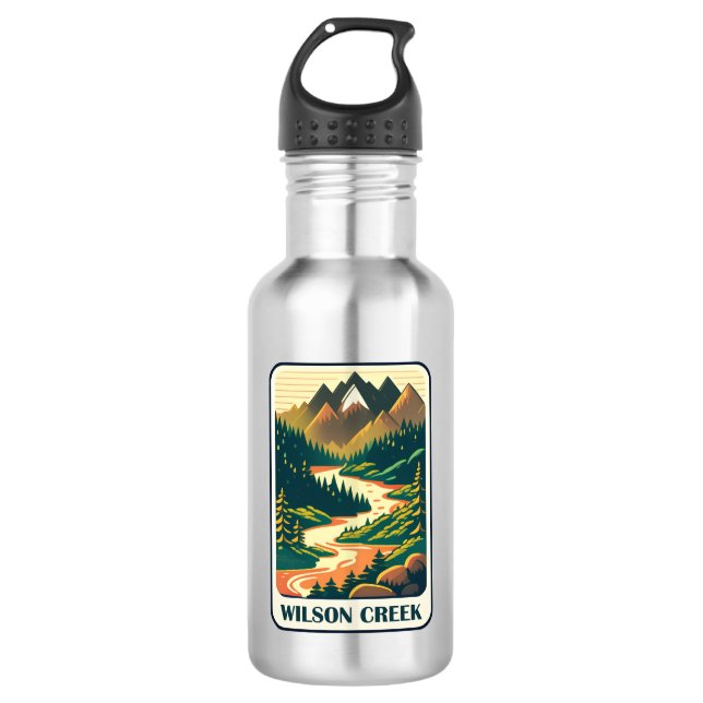 Bouteille D'eau Colonnes de la Caroline du Nord Wilson Creek (Devant)