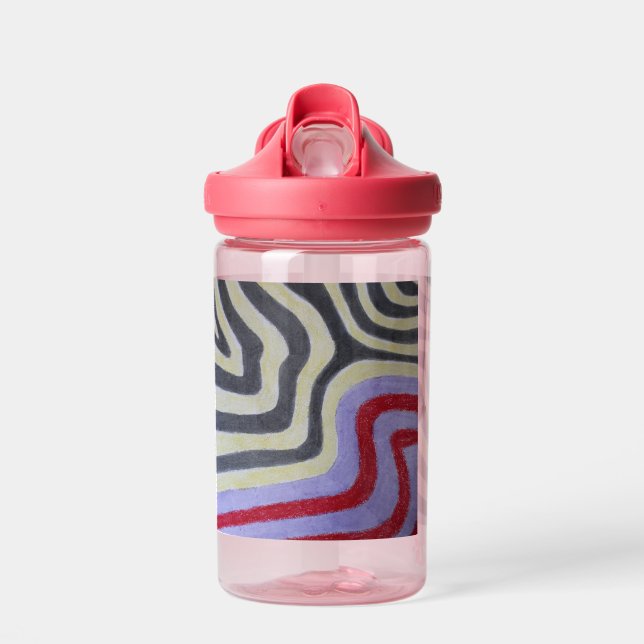 Bouteille D'eau Coloured Waves Water Bottle (Avant)