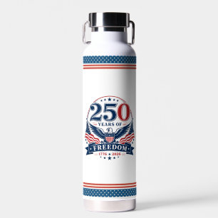 Bouteille D'eau Conception d'aigle patriotique USA 250 ans de libe