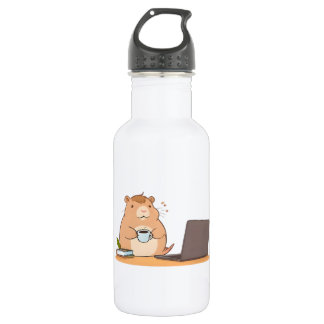 Bouteille D'eau Conception d'ordinateur portable café codeur capyb
