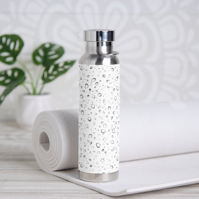 Bouteille D'eau Conception Raindrop en blanc (Yoga)