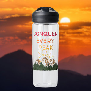 Bouteille D'eau Conquérir chaque sommet Mantra de randonnée