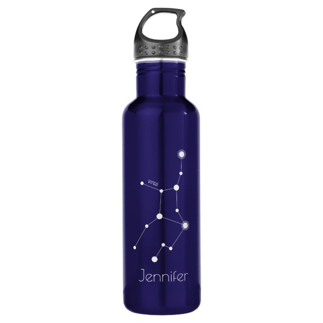 Bouteille D'eau Constellation Virgo Zodiac personnalisée (Devant)