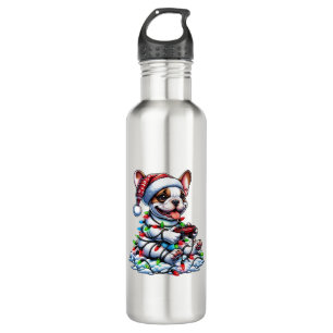 Bouteille D'eau Contrôleur de jeu vidéo Buldog Français Lumière Ne