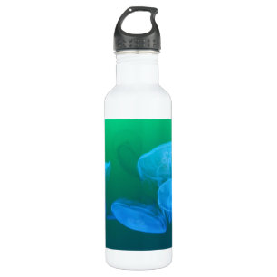 Bouteille D'eau Cool Jellyfish Green Blue Gradient