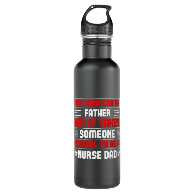 Bouteille D'eau Corona Nurses - Nurse Papa Est Spécial (Devant)