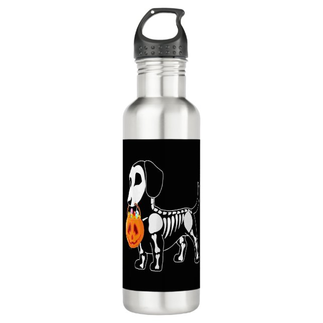 Bouteille D'eau Costume de chien d'Halloween (Devant)