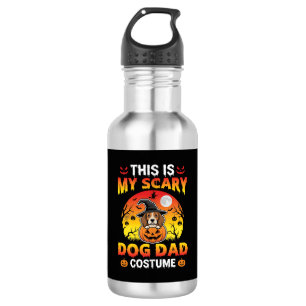 Bouteille D'eau Costume de sorcière Beagle drôle de papa chien d'H
