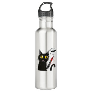 Bouteille D'eau Costume d'Halloween Chat Noir Quel Amoureux des ch