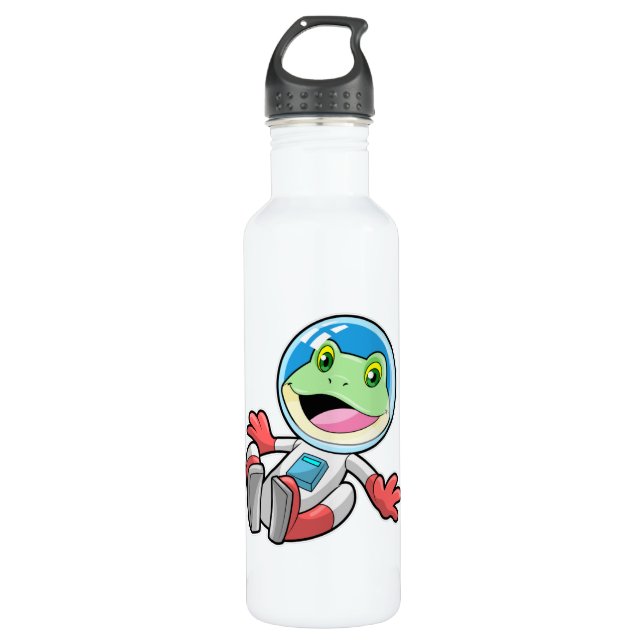 Bouteille D'eau Costume spatial de l'astronaute de grenouille (Devant)