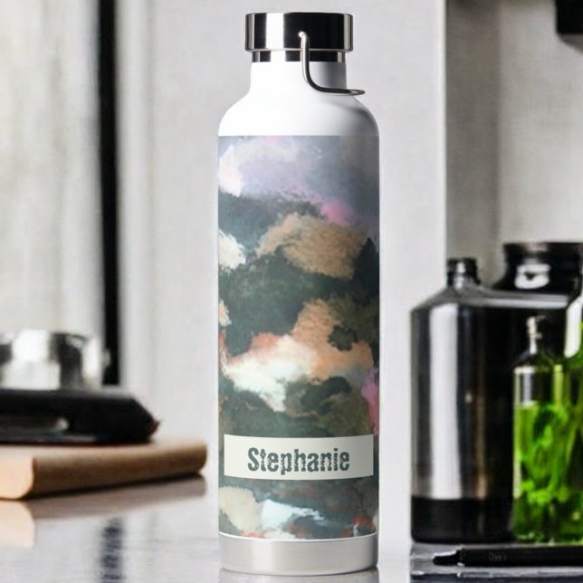 Bouteille D'eau Couleur d'eau personnalisée camo tonalité de terre (Créateur téléchargé)