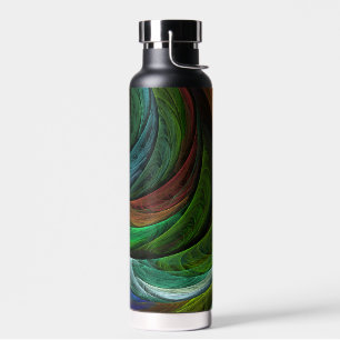 Bouteille D'eau Couleur Gloire Moderne Art Abstrait Motif Élégant