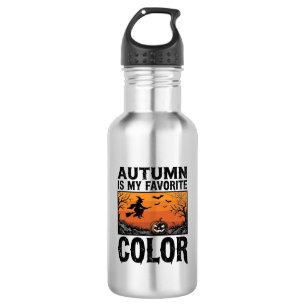 Bouteille D'eau Couleur préférée d'automne Halloween Citrouille Ve