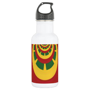 Bouteille D'eau Couleurs Rasta de Jamaïque cool