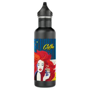 Bouteille D'eau Coupe de café belle mode femme POP-ART tendance