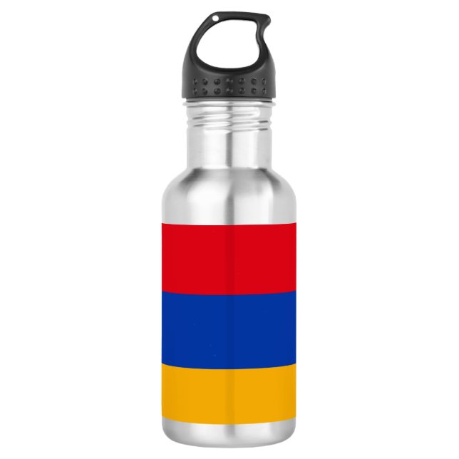 Bouteille D'eau Coupe de papier drapeau arménien (Devant)