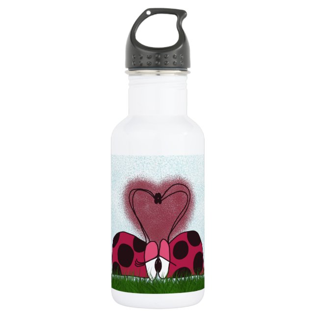 Bouteille D'eau Couple de Ladybug mignon (Devant)