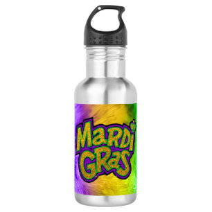 Bouteille D'eau Couronne festive de SlipperyJoe thème Mardi Gras r