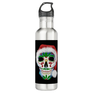 Bouteille D'eau Crâne à sucre de Noël