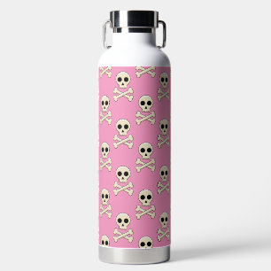 Bouteille D'eau Crâne avec os