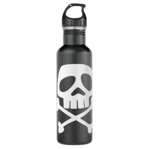 Bouteille D'eau Crâne et os - 1980's Punk Rock Misfit