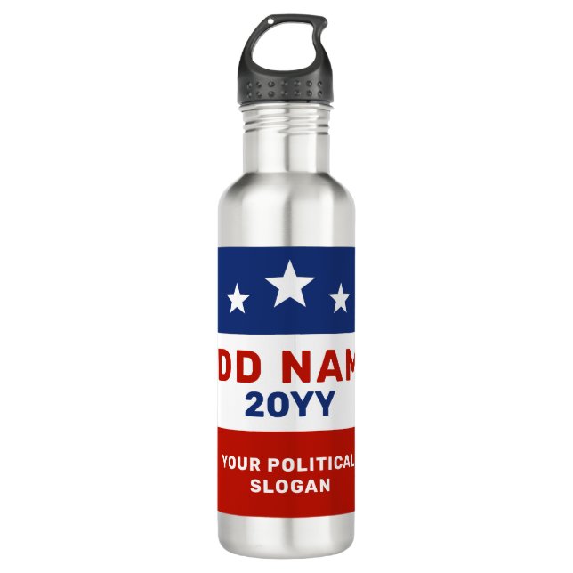 Bouteille D'eau Create Your Own Election Campaign Water Bottle (Devant)