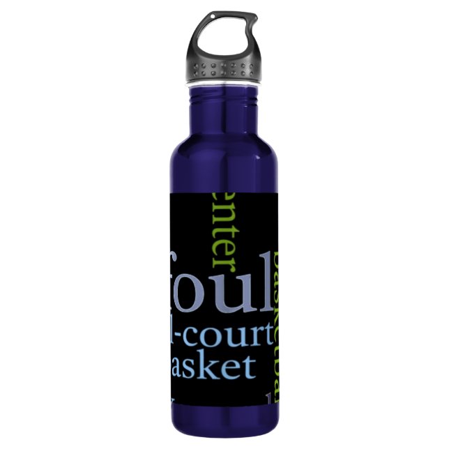 Bouteille D'eau Créez votre propre Fanatique de Basketball (Devant)