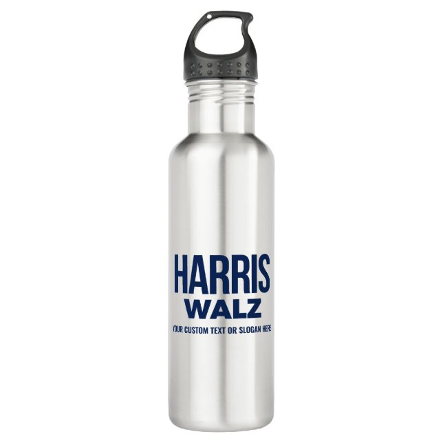 Bouteille D'eau Créez votre propre Harris Walz 2024 (Devant)