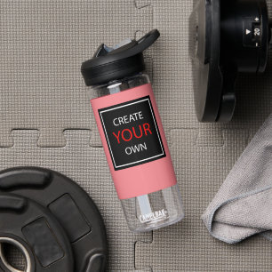Bouteille D'eau Créez Votre Propre Salle De Sport Rose, Votre Fitn