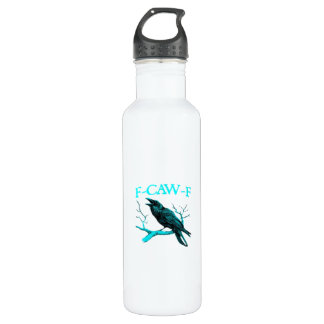 Bouteille D'eau Crow F-Caw-F Funny Bird Retro