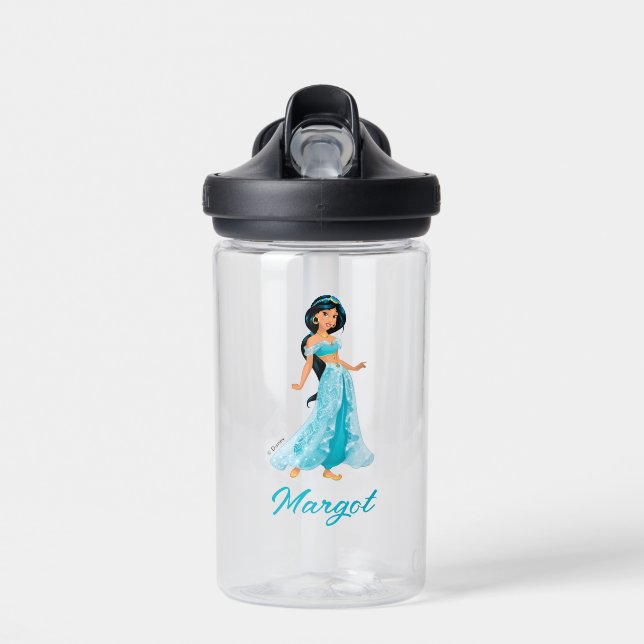 Bouteille D'eau Custom Disney Princess Jasmine - Ajouter Votre Nom (Avant)