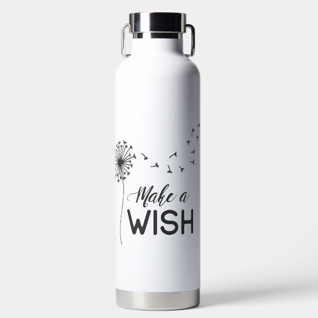 Bouteille D'eau Custom make a wish drink bottle (Avant)