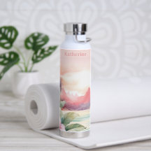 Custom Pink Tropical Beach Name