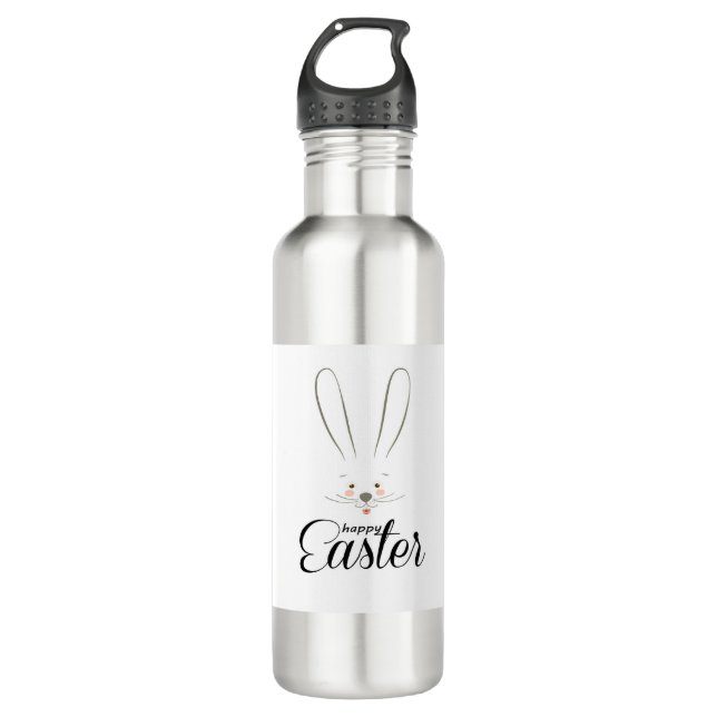 Bouteille D'eau CUTE BUNNY HAPPY PÂQUES FÊTE DE VACANCES À LA mode (Devant)