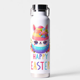 Bouteille D'eau Cute, coloré lapin d'oeuf de Pâques
