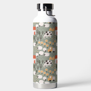 Bouteille D'eau Cute Farm Scene Pattern