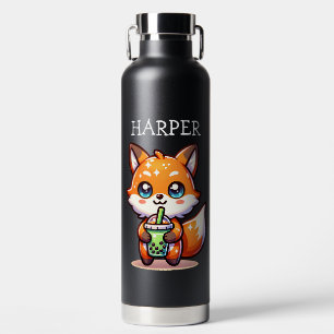 Bouteille D'eau Cute Kawaii Fox avec thé bulle Personnalisé