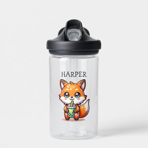 Bouteille D'eau Cute Kawaii Fox avec thé bulle Personnalisé
