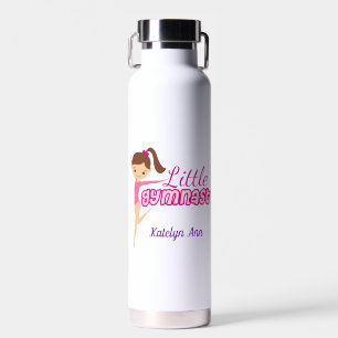 Bouteille D'eau Cute Little Gymnaste Rose Personnalisé Gymnastique