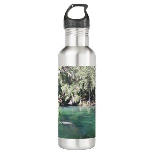 Bouteille D'eau Cute Manatees Natation Floride
