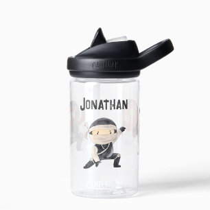 Bouteille D'eau Cute Ninja Kids personnalisé Nom personnalisé