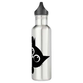 Bouteille D'eau Cute Peeking Cat Design Water Bottle