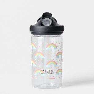 Bouteille D'eau Cute Rainbow Pastel Personnalisé Retour à l'école